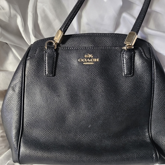 Coach Black Leather Women's Bag - Picture 1 of 11